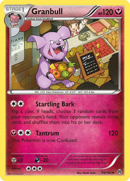 (099/162) Pokemon TCG BREAKthrough Single: Granbull   Uncommon