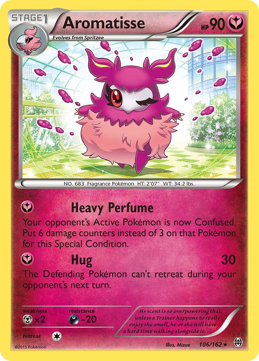 (106/162) Pokemon TCG BREAKthrough Single: Aromatisse  Reverse Holo Rare