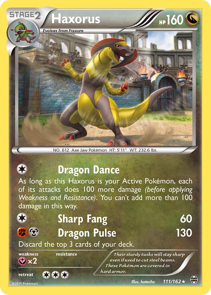 (111/162) Pokemon TCG BREAKthrough Single: Haxorus   Holo Rare