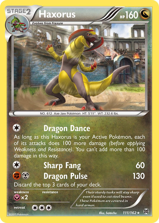 (111/162) Pokemon TCG BREAKthrough Single: Haxorus   Holo Rare