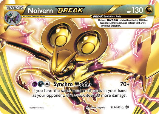 (113/162) Pokemon TCG BREAKthrough Single: Noivern BREAK   Holo Rare