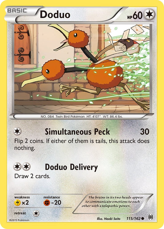 (115/162) Pokemon TCG BREAKthrough Single: Doduo   Common