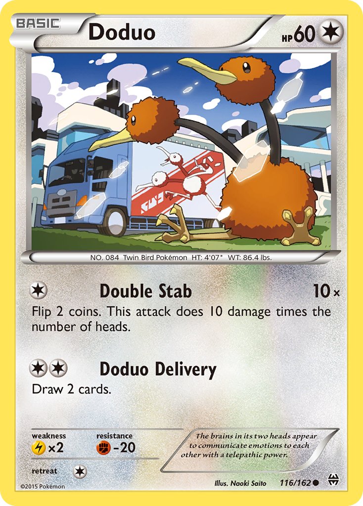 (116/162) Pokemon TCG BREAKthrough Single: Doduo   Common