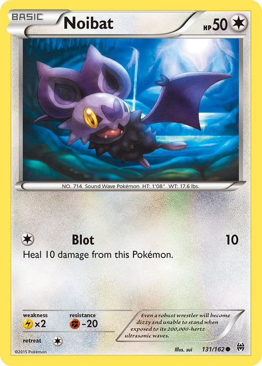 (131/162) Pokemon TCG BREAKthrough Single: Noibat   Common