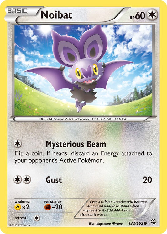 (132/162) Pokemon TCG BREAKthrough Single: Noibat   Common