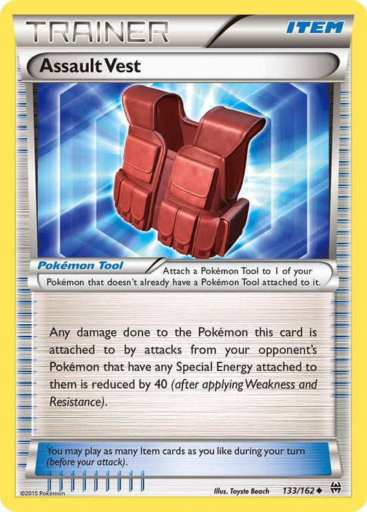 (133/162) Pokemon TCG BREAKthrough Single: Assault Vest Reverse Holo Uncommon