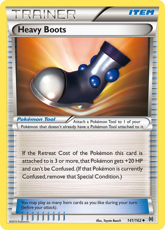 (141/162) Pokemon TCG BREAKthrough Single: Heavy Boots  Uncommon