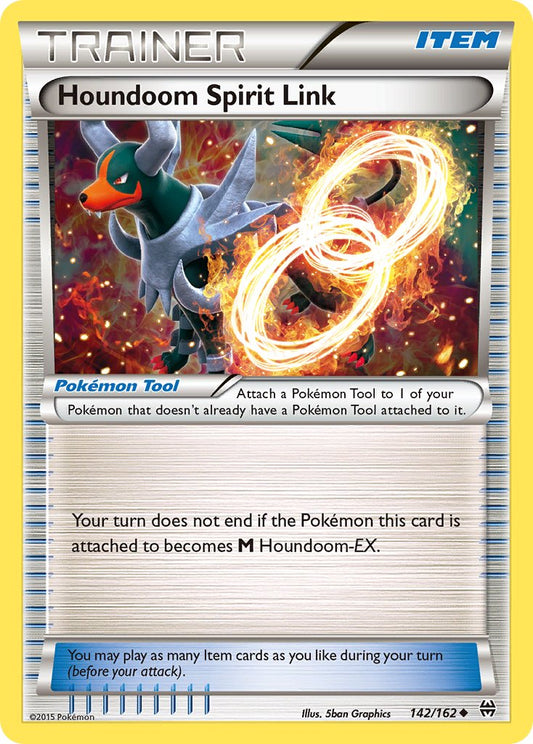 (142/162) Pokemon TCG BREAKthrough Single: Houndoom Spirit Link  Uncommon