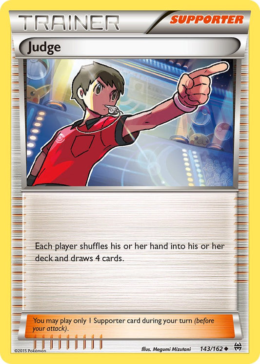 (143/162) Pokemon TCG BREAKthrough Single: Judge  Uncommon