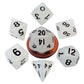 Fanroll - 10mm Mini Polyhedral Dice set - Glow Clear