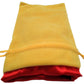Fanroll: Small Velvet Dice Bag: Gold w/ Red Satin