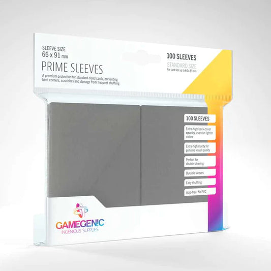 GameGenic Prime Sleeves 100ct - Gray
