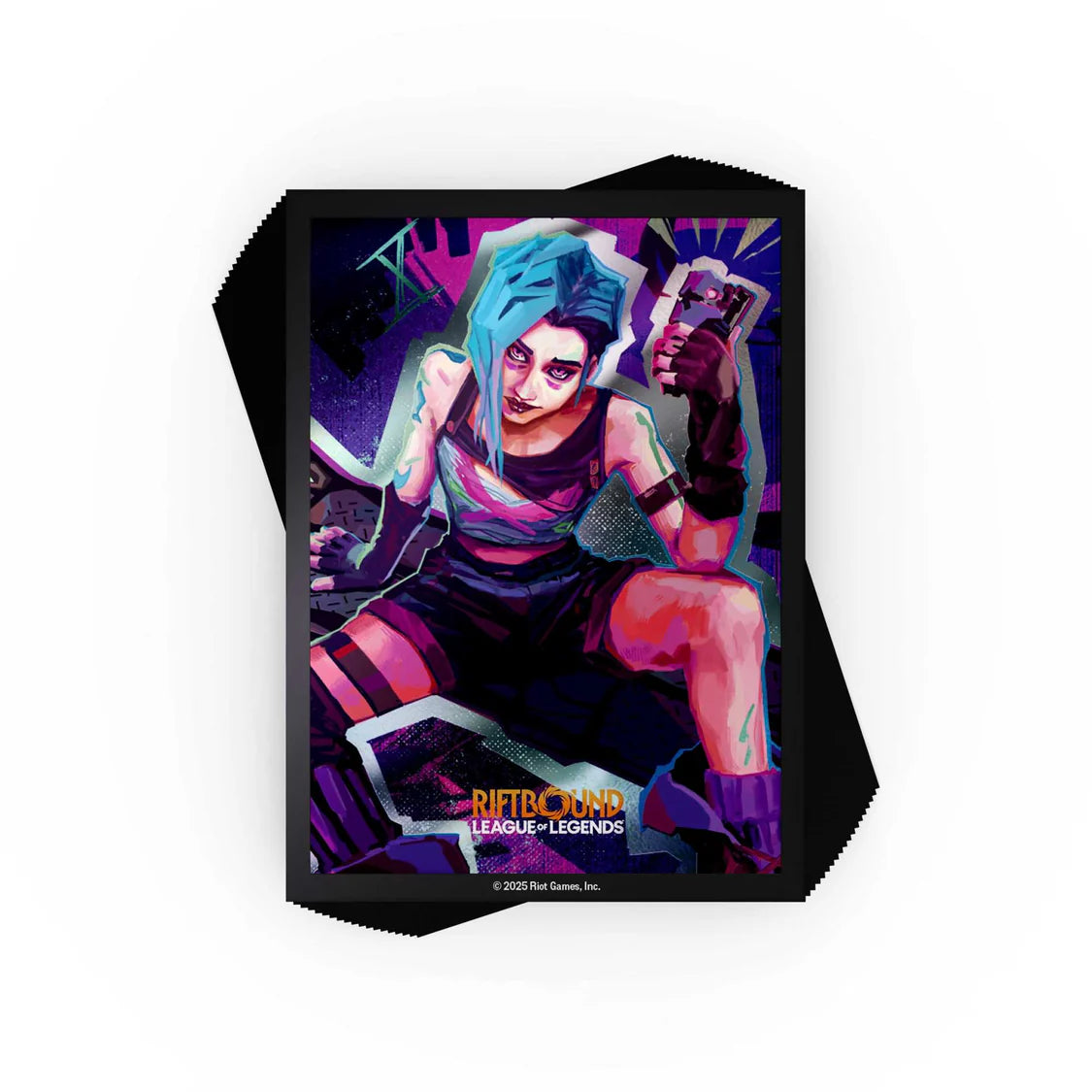 Riftbound: League of Legends TCG: Origins Standard Size Art Sleeves: Jinx (100 ct)