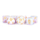 Fanroll: 16mm Resin Polyhedral Dice Set: Lavender