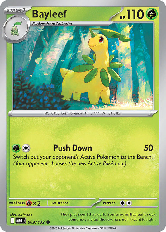 (009/MEG) Pokemon TCG Mega Evolution Single: Bayleef  Reverse Holo Common