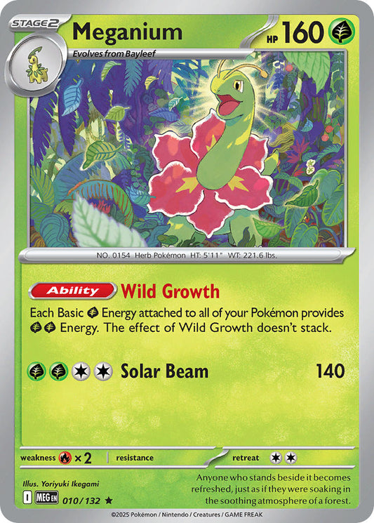 (010/MEG) Pokemon TCG Mega Evolution Single: Meganium   Rare