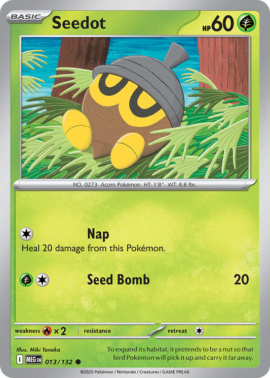 (013/MEG) Pokemon TCG Mega Evolution Single: Seedot   Common