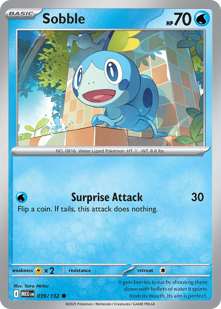 (039/MEG) Pokemon TCG Mega Evolution Single: Sobble   Common
