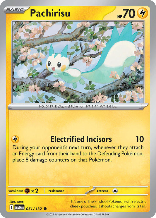 (051/MEG) Pokemon TCG Mega Evolution Single: Pachirisu   Common
