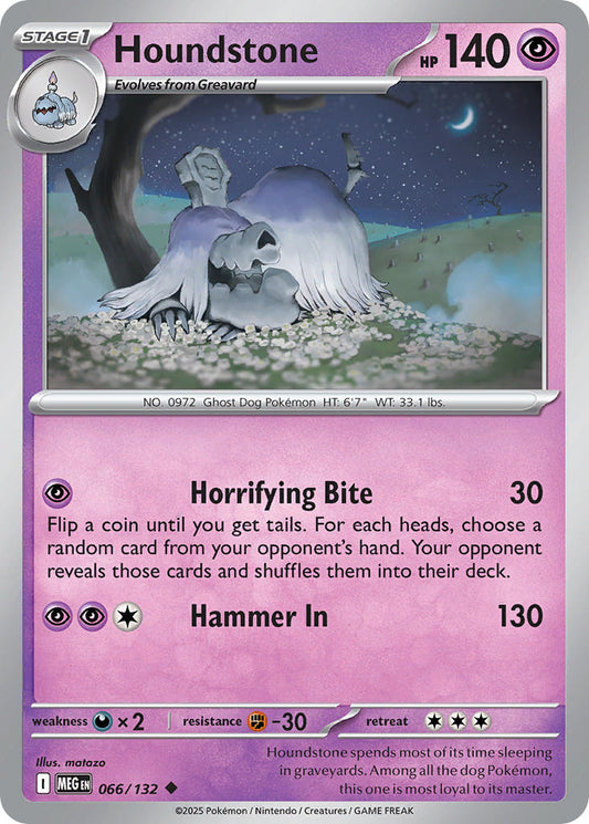 (066/MEG) Pokemon TCG Mega Evolution Single: Houndstone   Uncommon