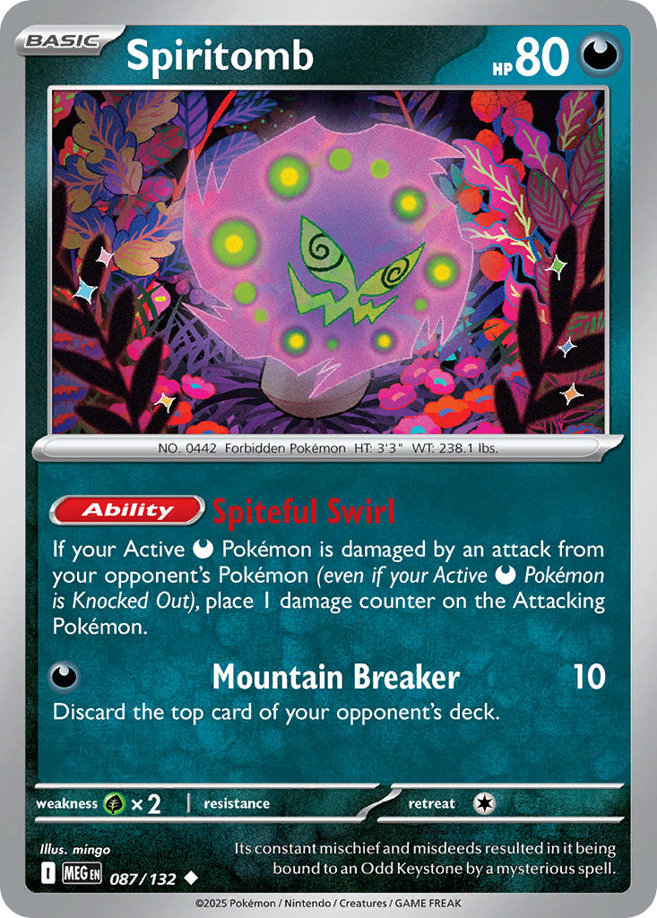 (087/MEG) Pokemon TCG Mega Evolution Single: Spiritomb   Uncommon