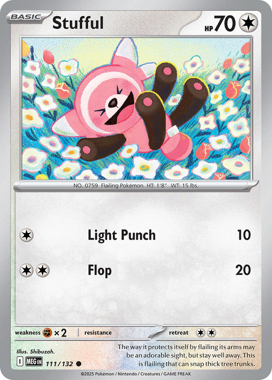 (111/MEG) Pokemon TCG Mega Evolution Single: Stufful   Common