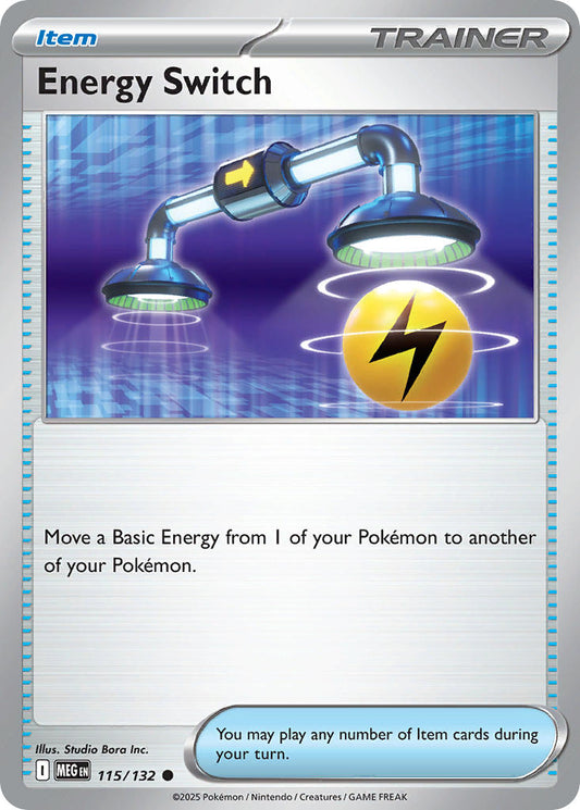 (115/MEG) Pokemon TCG Mega Evolution Single: Energy Switch Reverse Holo Common
