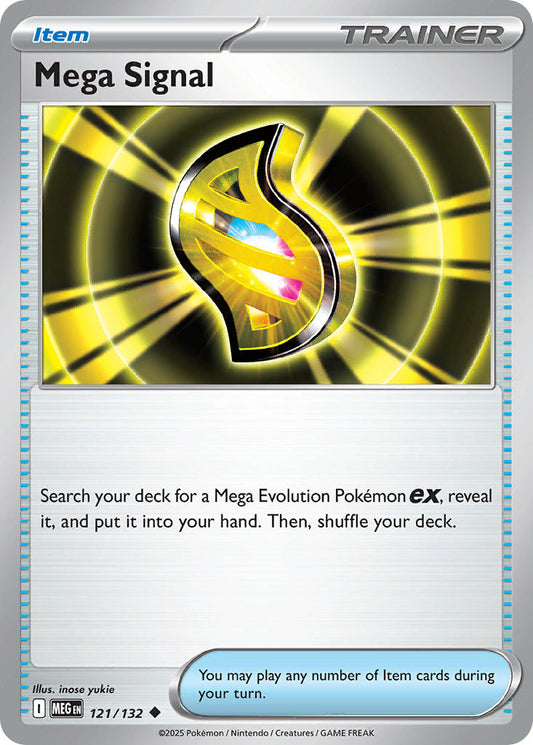 (121/MEG) Pokemon TCG Mega Evolution Single: Mega Signal  Uncommon