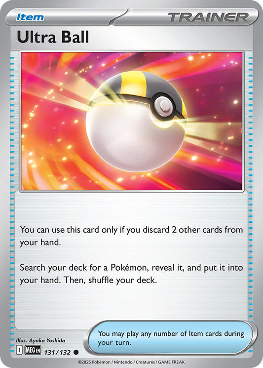 (131/MEG) Pokemon TCG Mega Evolution Single: Ultra Ball  Common