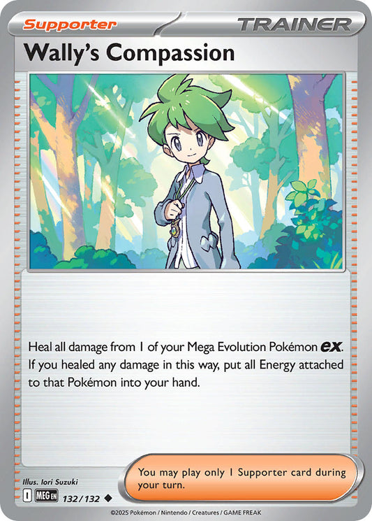 (132/MEG) Pokemon TCG Mega Evolution Single: Wally's Compassion Reverse Holo Uncommon