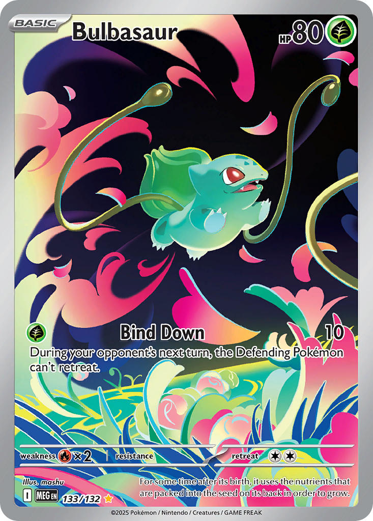 (133/MEG) Pokemon TCG Mega Evolution Single: Bulbasaur   Illustration Rare