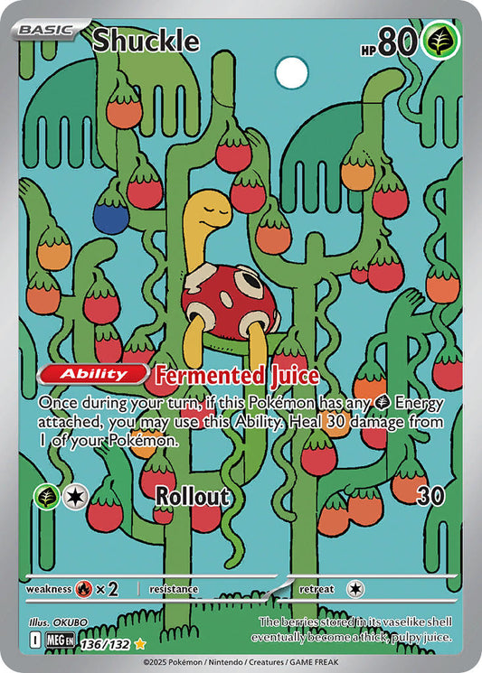 (136/MEG) Pokemon TCG Mega Evolution Single: Shuckle   Illustration Rare
