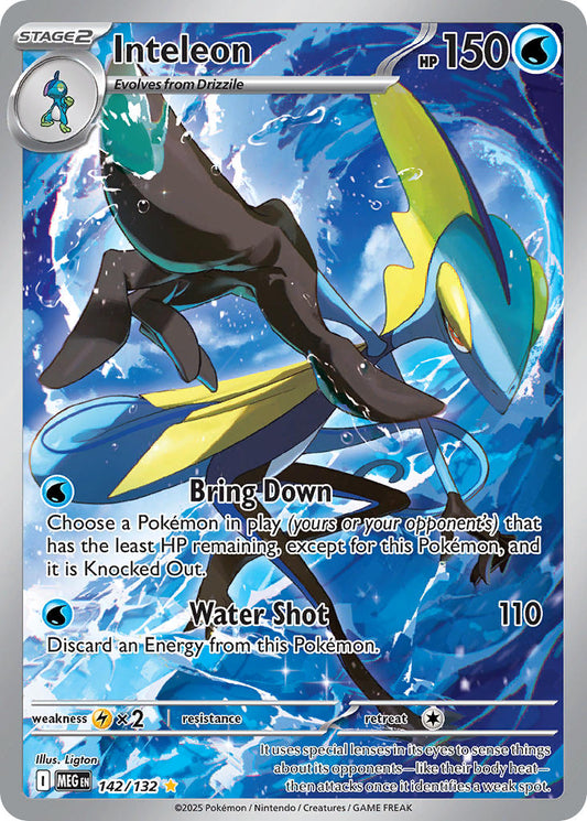 (142/MEG) Pokemon TCG Mega Evolution Single: Inteleon   Illustration Rare