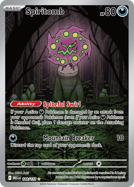 (148/MEG) Pokemon TCG Mega Evolution Single: Spiritomb   Illustration Rare