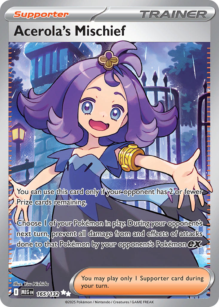 (165/MEG) Pokemon TCG Mega Evolution Single: Acerola's Mischief  Ultra Rare