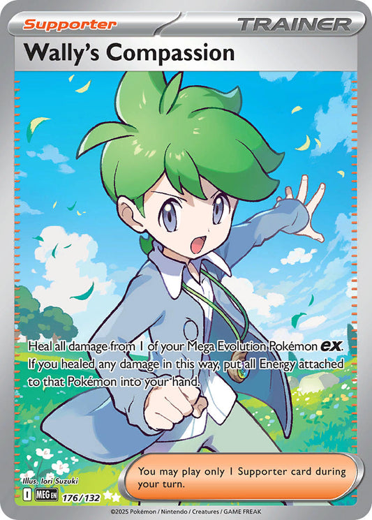 (176/MEG) Pokemon TCG Mega Evolution Single: Wally's Compassion  Ultra Rare