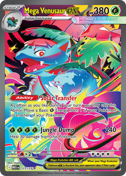 (177/MEG) Pokemon TCG Mega Evolution Single: Mega Venusaur ex   Special Illustration Rare