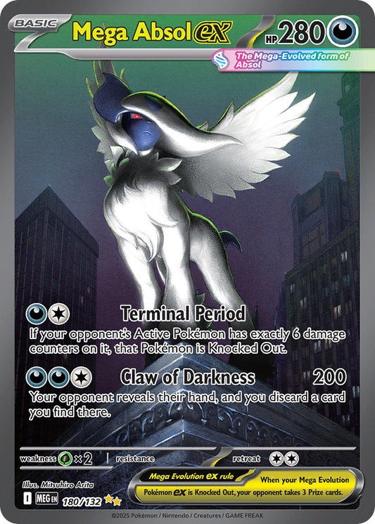 (180/MEG) Pokemon TCG Mega Evolution Single: Mega Absol ex   Special Illustration Rare
