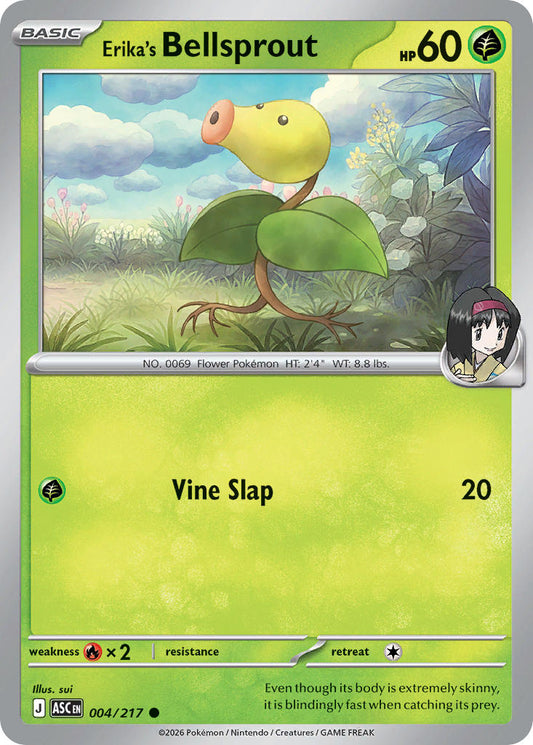 (004/217) Pokemon TCG Ascended Heroes Single: Erika's Bellsprout   Common