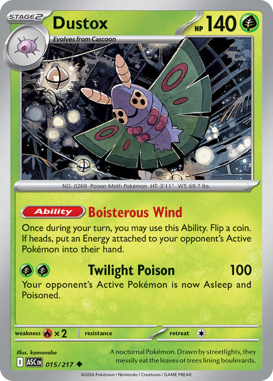 (015/217) Pokemon TCG Ascended Heroes Single: Dustox   Uncommon