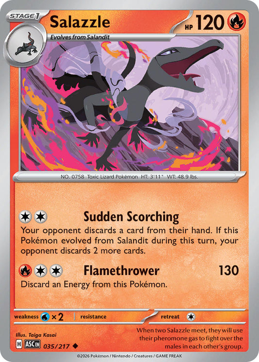 (035/217) Pokemon TCG Ascended Heroes Single: Salazzle   Uncommon