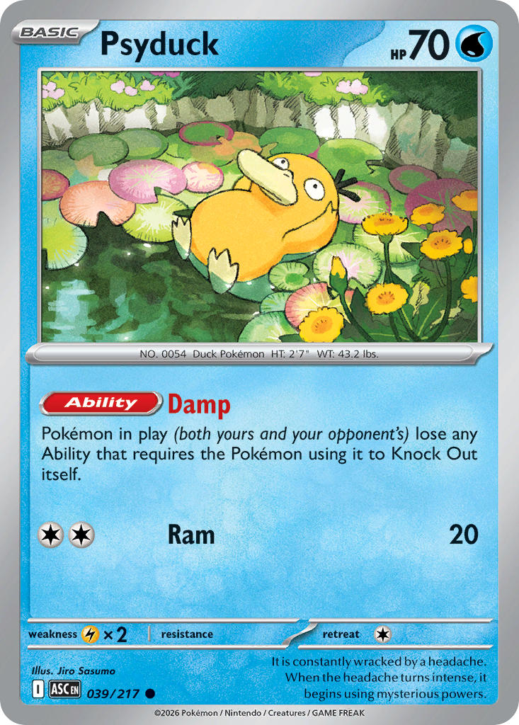 (039/217) Pokemon TCG Ascended Heroes Single: Psyduck   Common
