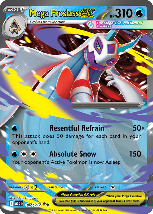 (047/217) Pokemon TCG Ascended Heroes Single: Mega Froslass ex   Double Rare