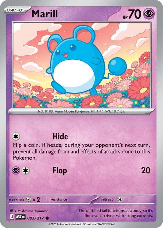 (083/217) Pokemon TCG Ascended Heroes Single: Marill   Common