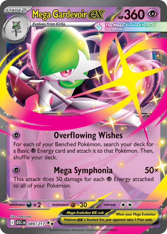 (089/217) Pokemon TCG Ascended Heroes Single: Mega Gardevoir ex   Double Rare