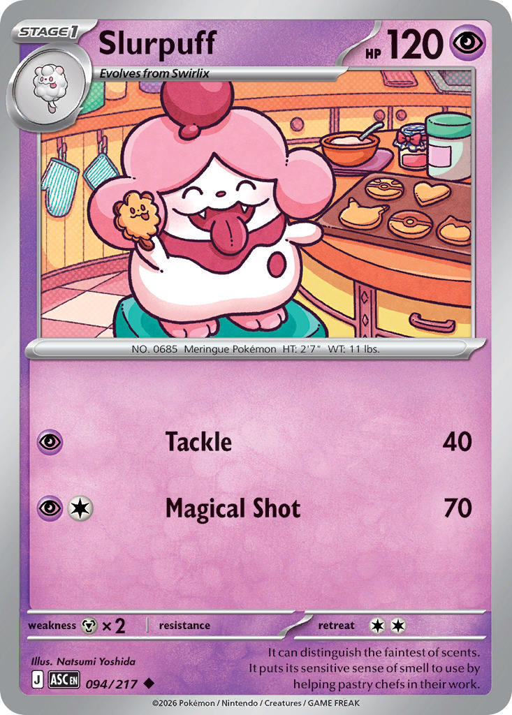 (094/217) Pokemon TCG Ascended Heroes Single: Slurpuff   Uncommon