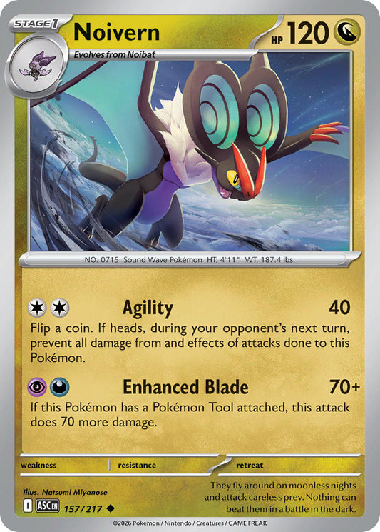 (157/217) Pokemon TCG Ascended Heroes Single: Noivern   Uncommon