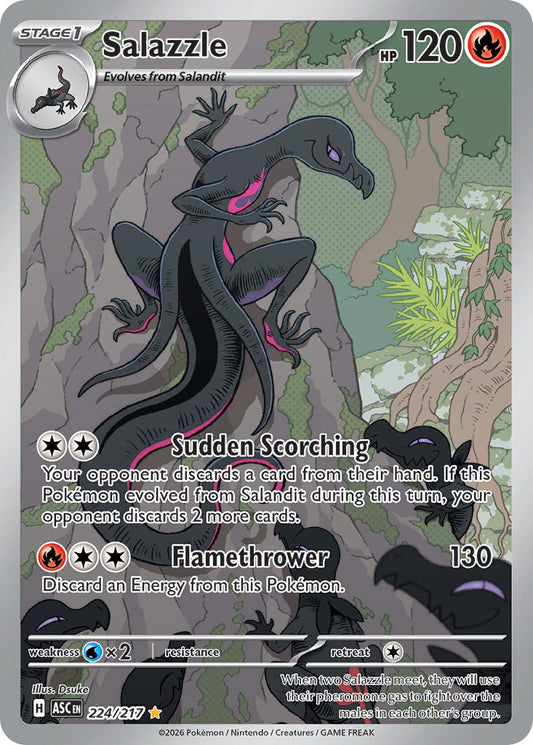 (224/217) Pokemon TCG Ascended Heroes Single: Salazzle   Illustration Rare