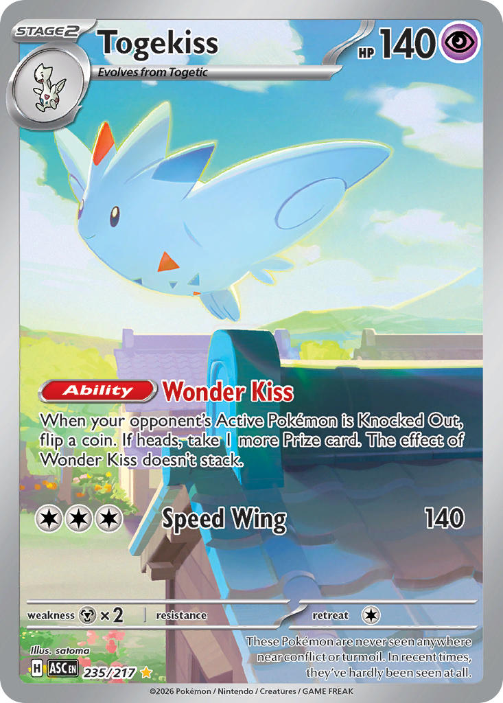 (235/217) Pokemon TCG Ascended Heroes Single: Togekiss   Illustration Rare