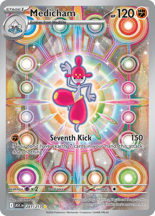 (241/217) Pokemon TCG Ascended Heroes Single: Medicham   Illustration Rare